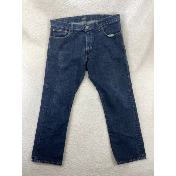 Polo Ralph Lauren Blue The Varick‎ Slim Straight Denim Pants  Men's 40x32 - Picture 1 of 8